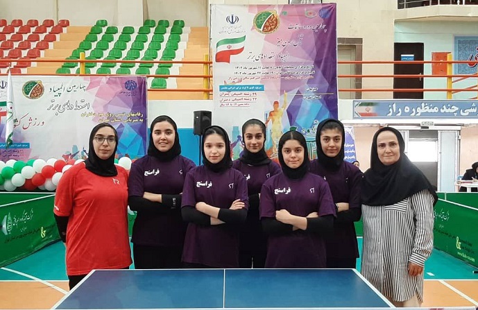 دختران تهران، بر بام تنیس روی میز المپیاد استعدادهای برتر ایران